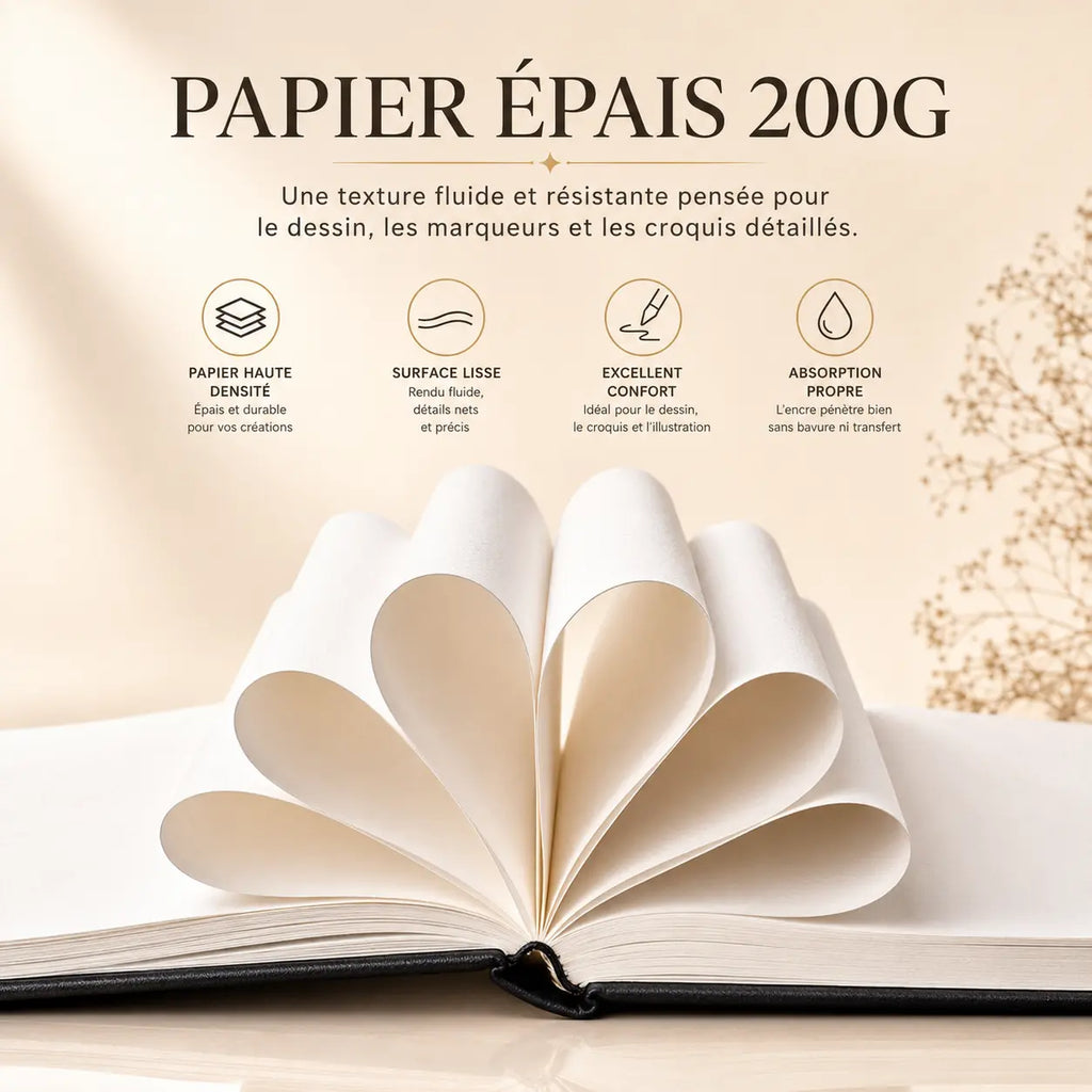 Carnet de croquis papier PRO 