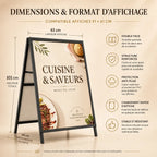 Chevalet Trottoir Porte-Affiche 