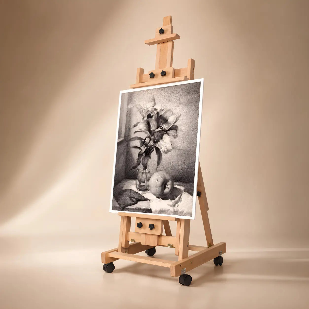 Chevalet a crémaillère professionnel en bois