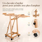 Chevalet a crémaillère professionnel en bois
