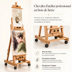 Chevalet a crémaillère professionnel en bois