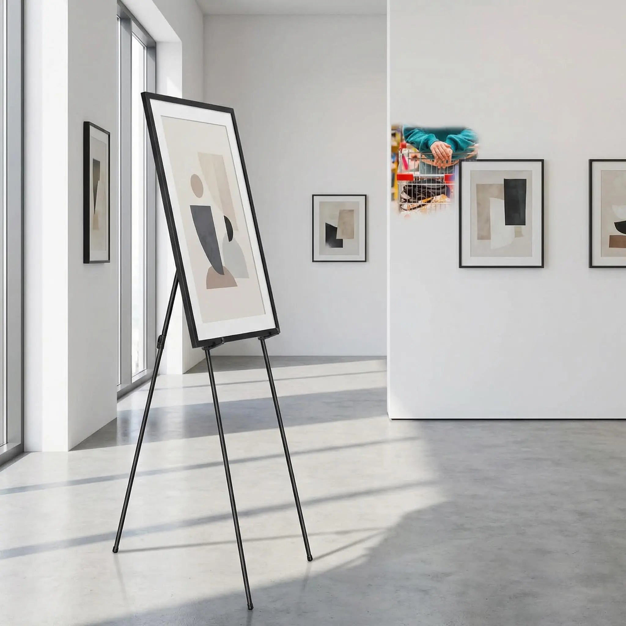 Chevalet d’exposition en métal 