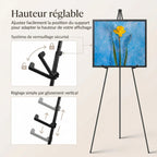 Chevalet d’exposition en métal 