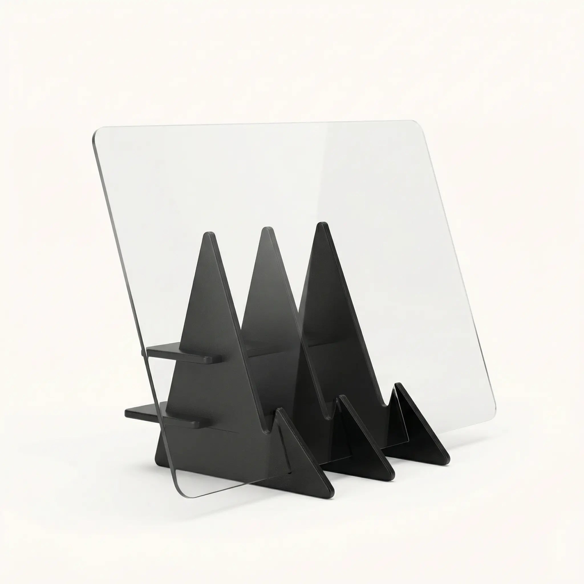 Chevalet de table avec écran transparent 