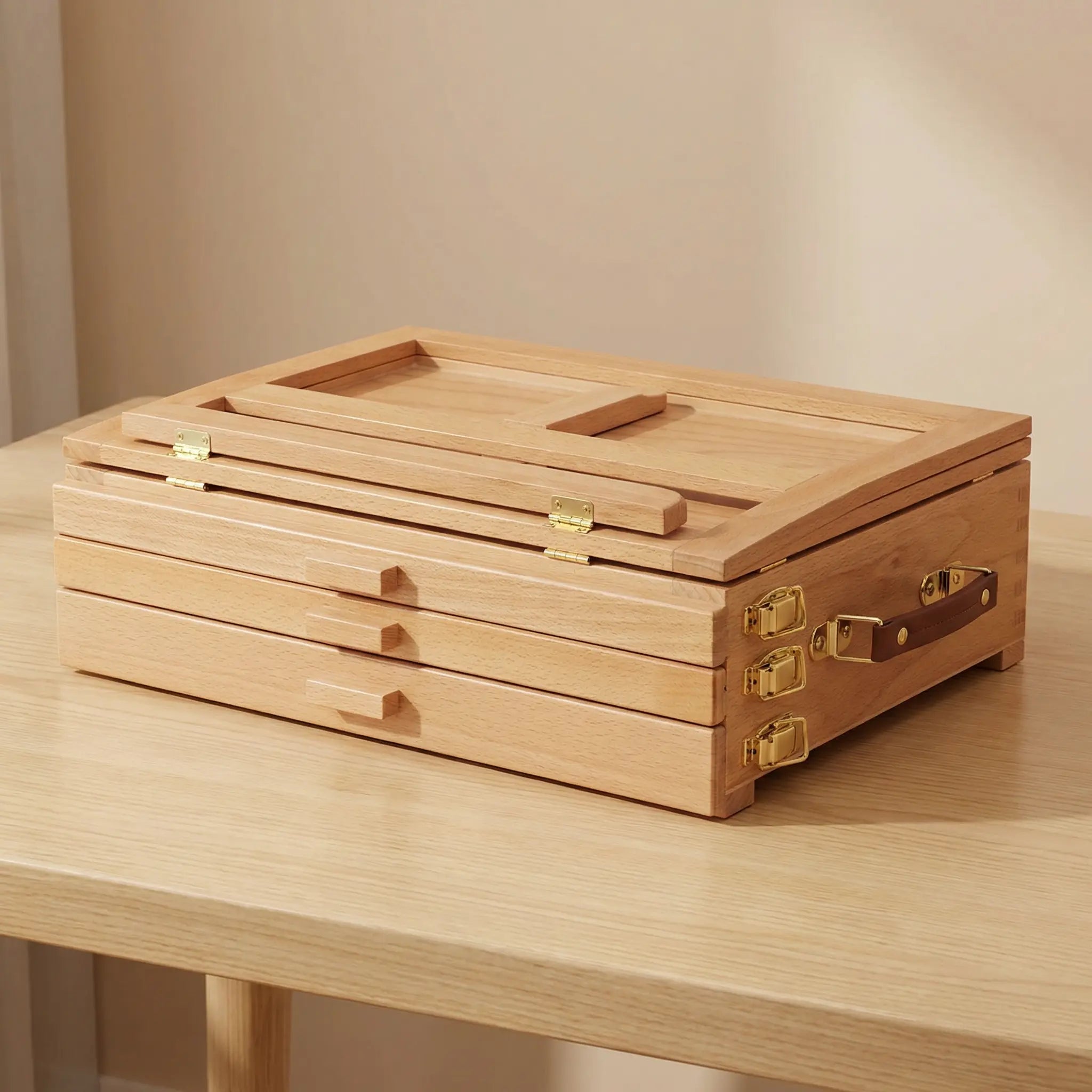 Chevalet de table avec tiroirs 