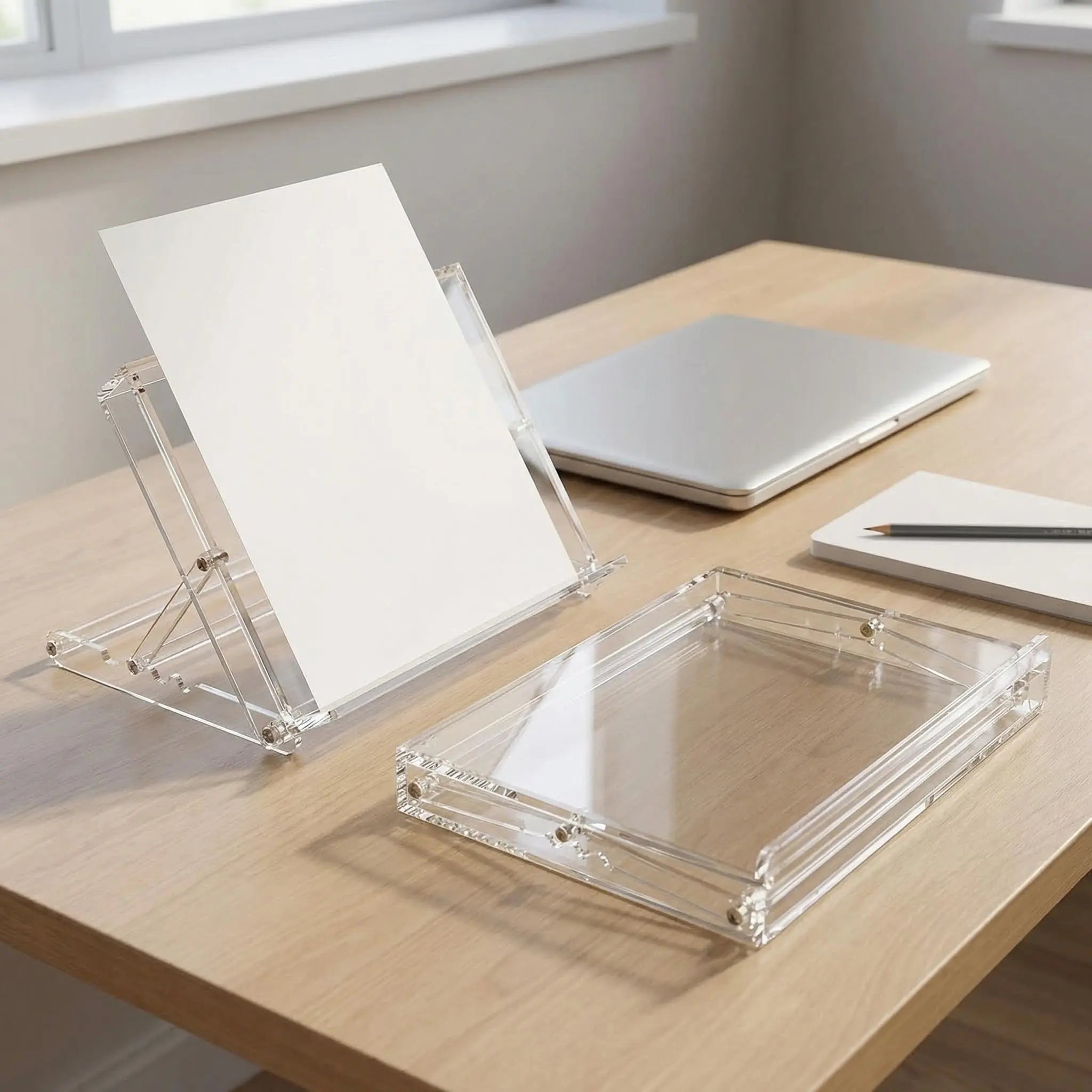 Chevalet de table en acrylique 