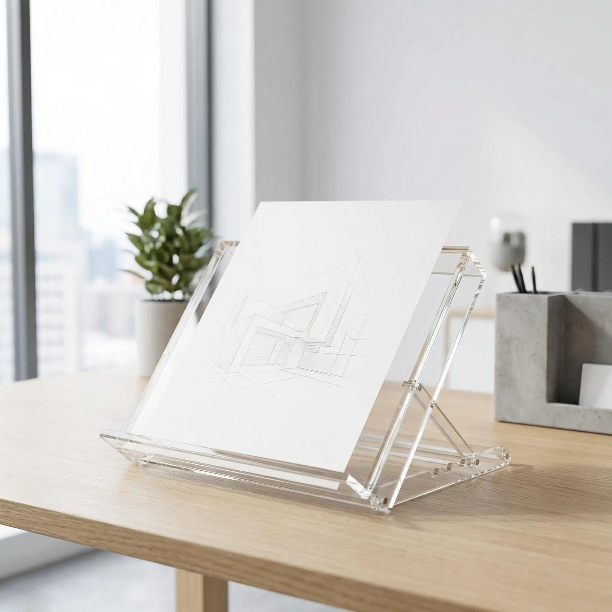 Chevalet de table en acrylique 