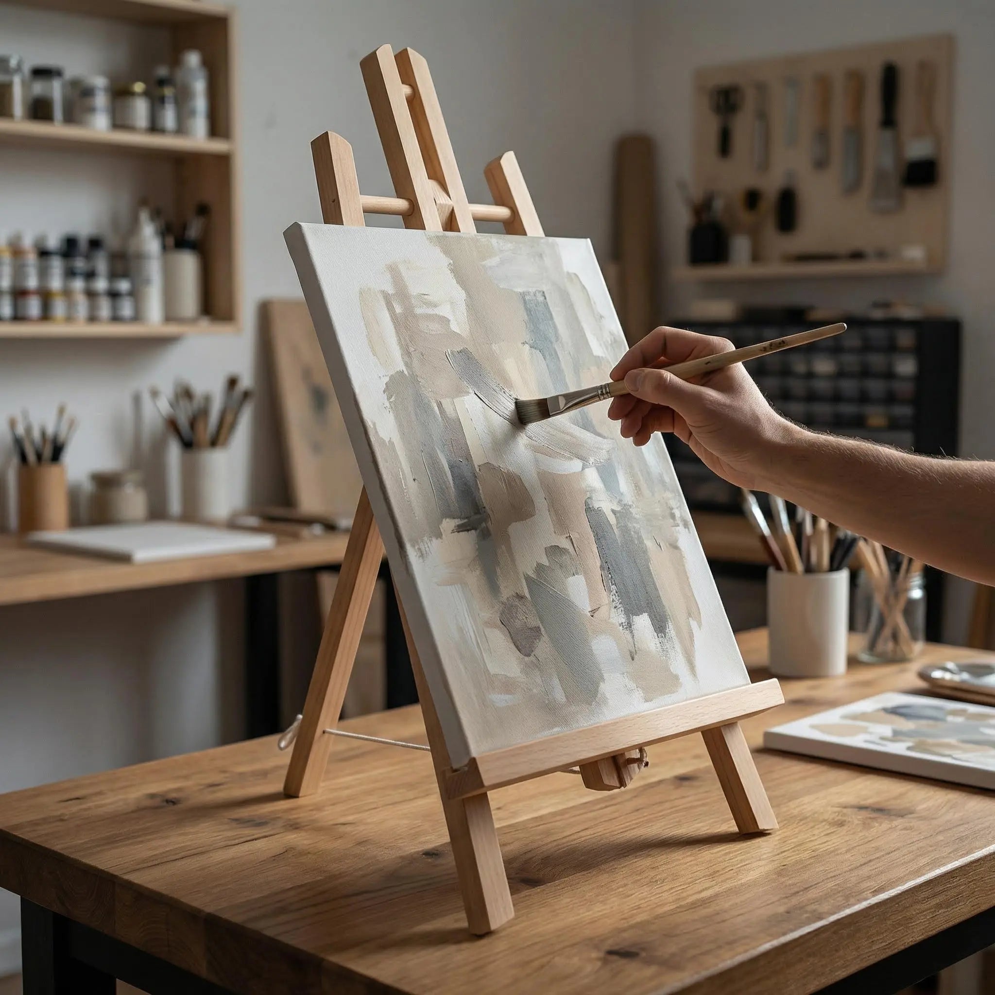 Chevalet de table en bois de hêtre 