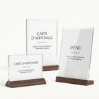 Chevalet de table plexiglass