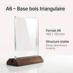 Chevalet de table plexiglass