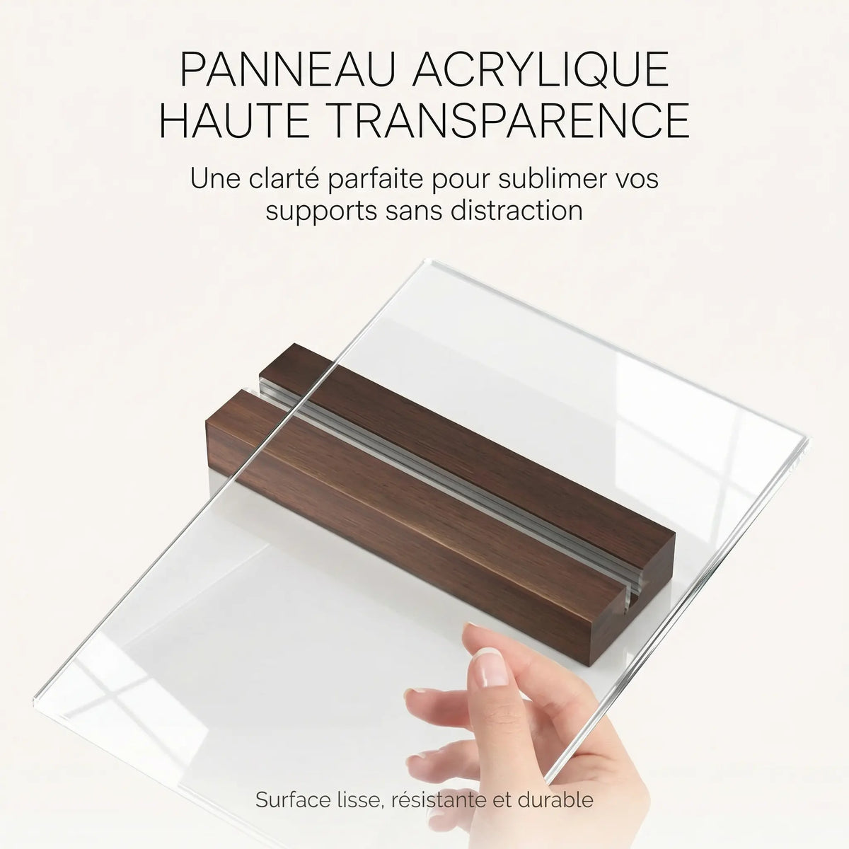 Chevalet de table plexiglass 