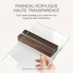 Chevalet de table plexiglass
