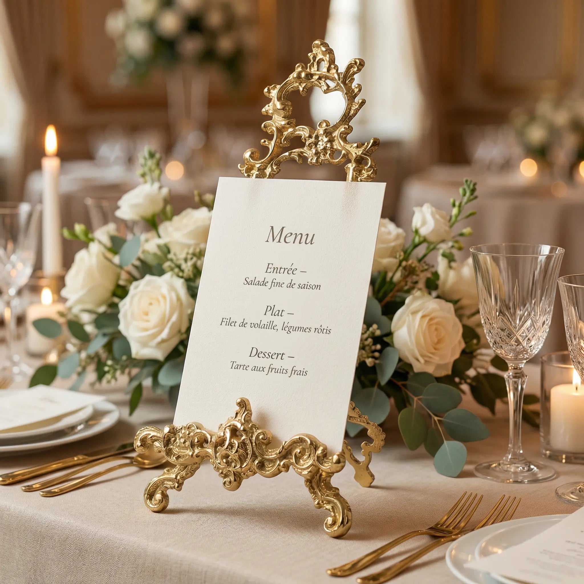 Chevalet de table pour mariage