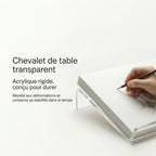 Chevalet de table transparent