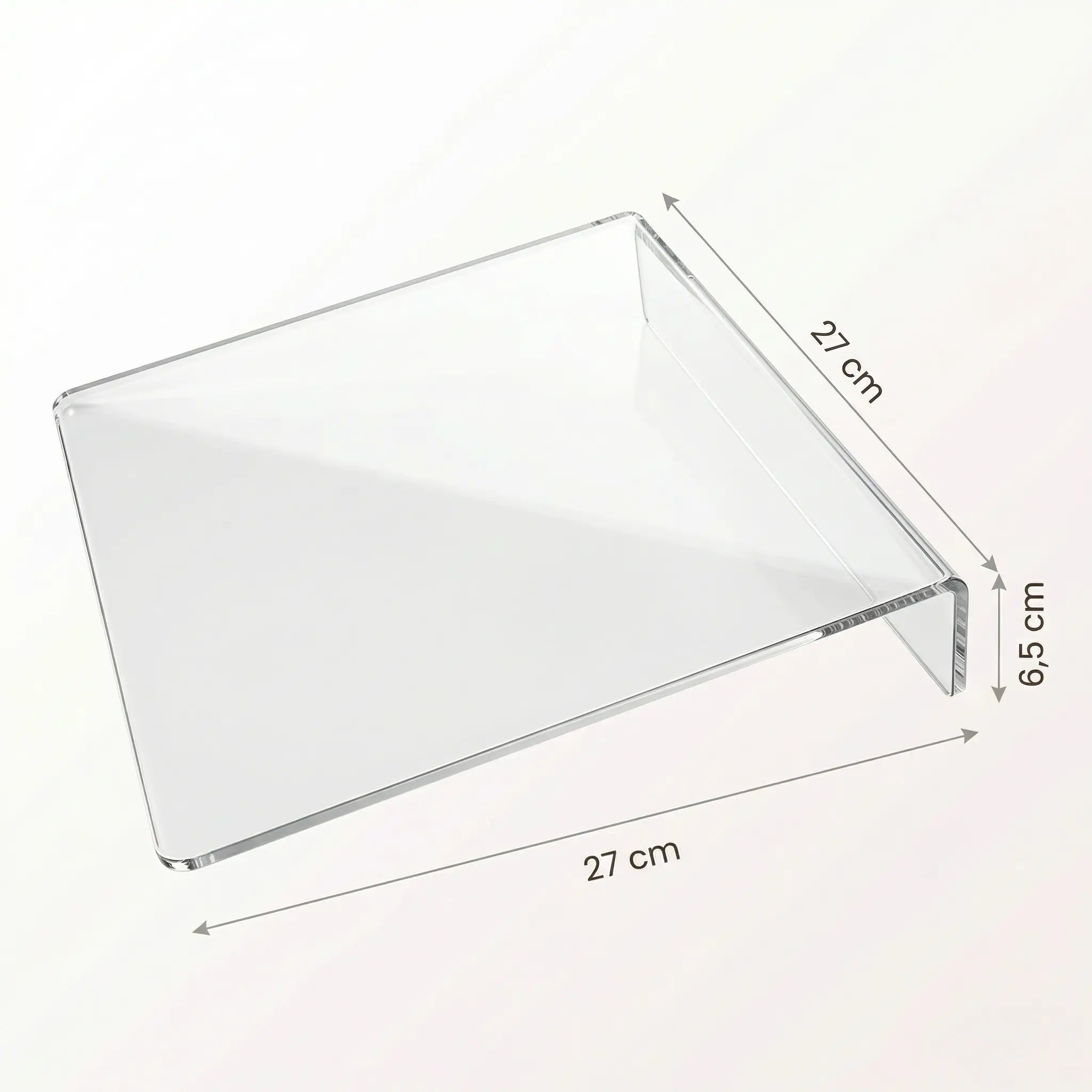 Chevalet de table transparent