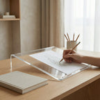 Chevalet de table transparent