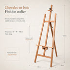 Chevalet en bois coloré 
