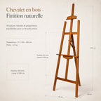 Chevalet en bois coloré 