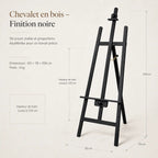 Chevalet en bois coloré 