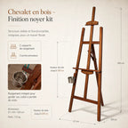 Chevalet en bois coloré 