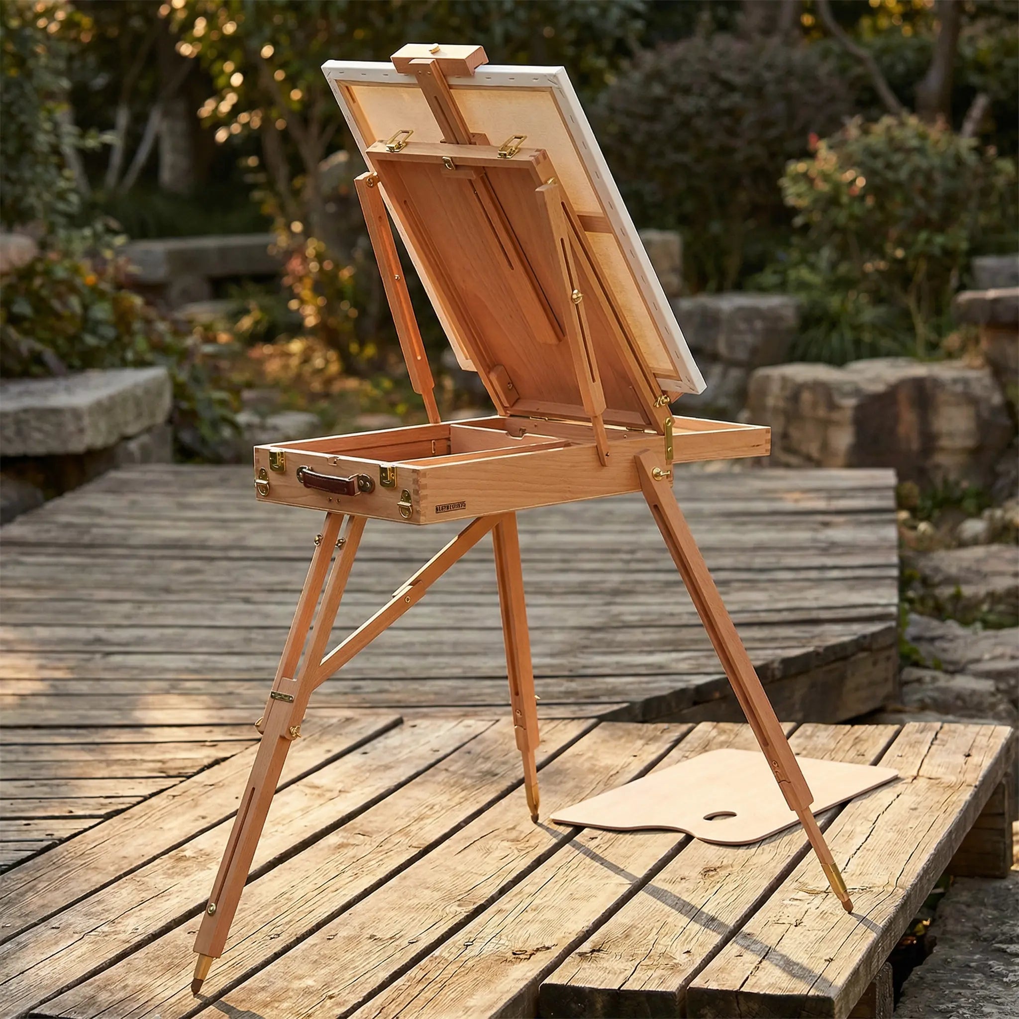 Chevalet en bois pliable 