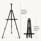 Chevalet en métal rétractable 