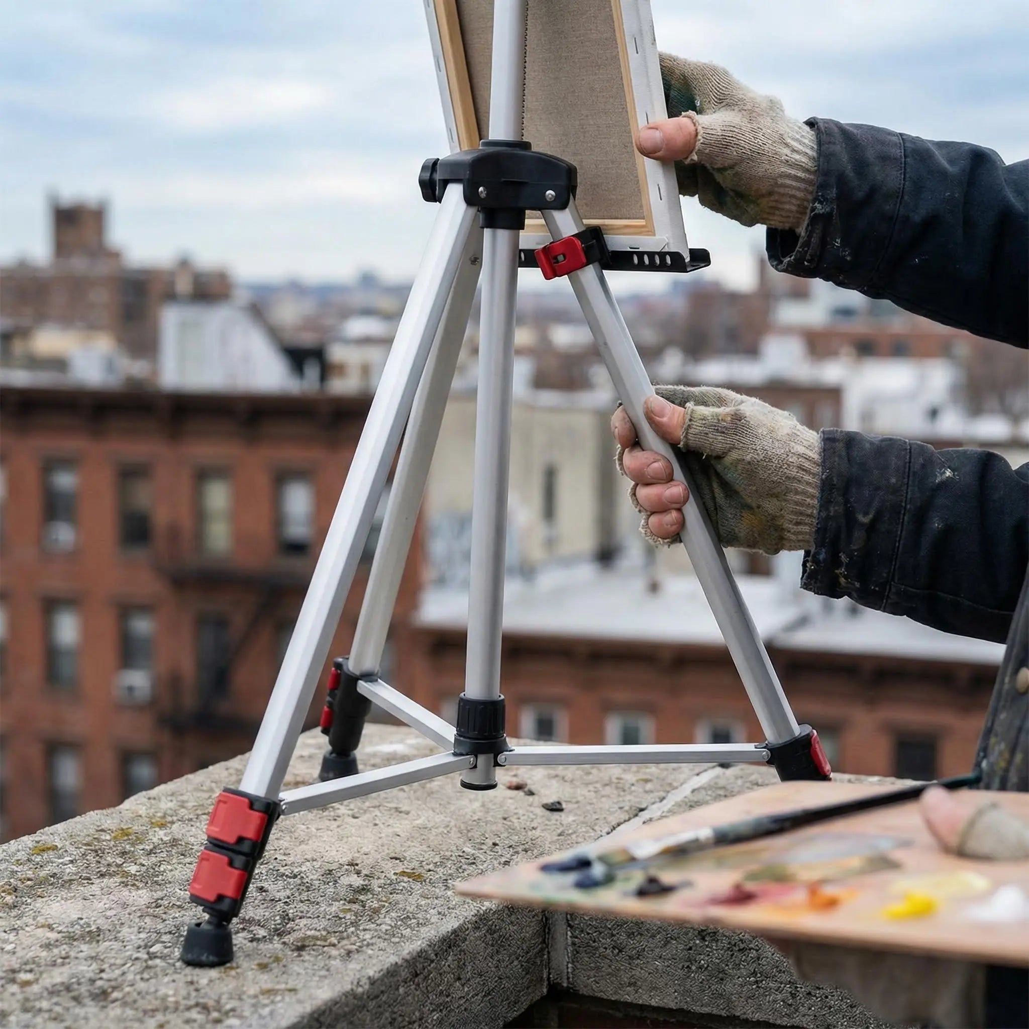 Chevalet métallique coloré 