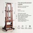 Chevalet professionnel réglable 