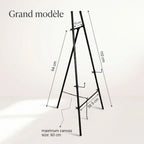 Chevalet d’exposition en métal pour mariage