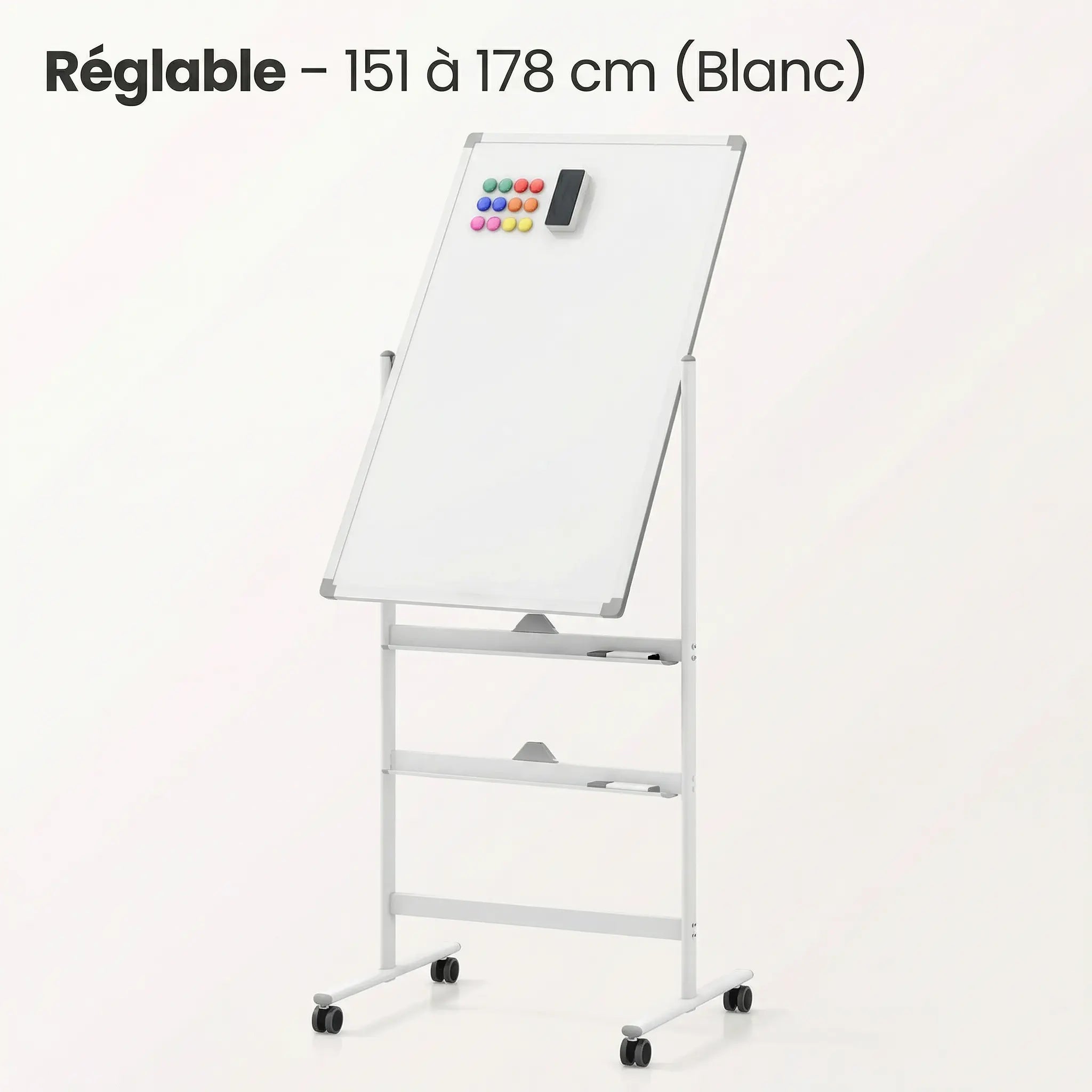 Chevalet de conférence à roulettes