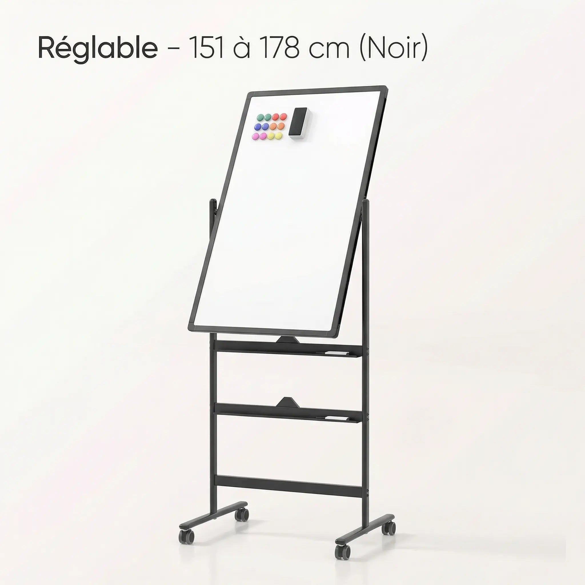 Chevalet de conférence à roulettes