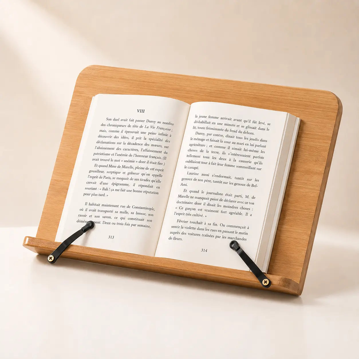Chevalet de lecture en bois