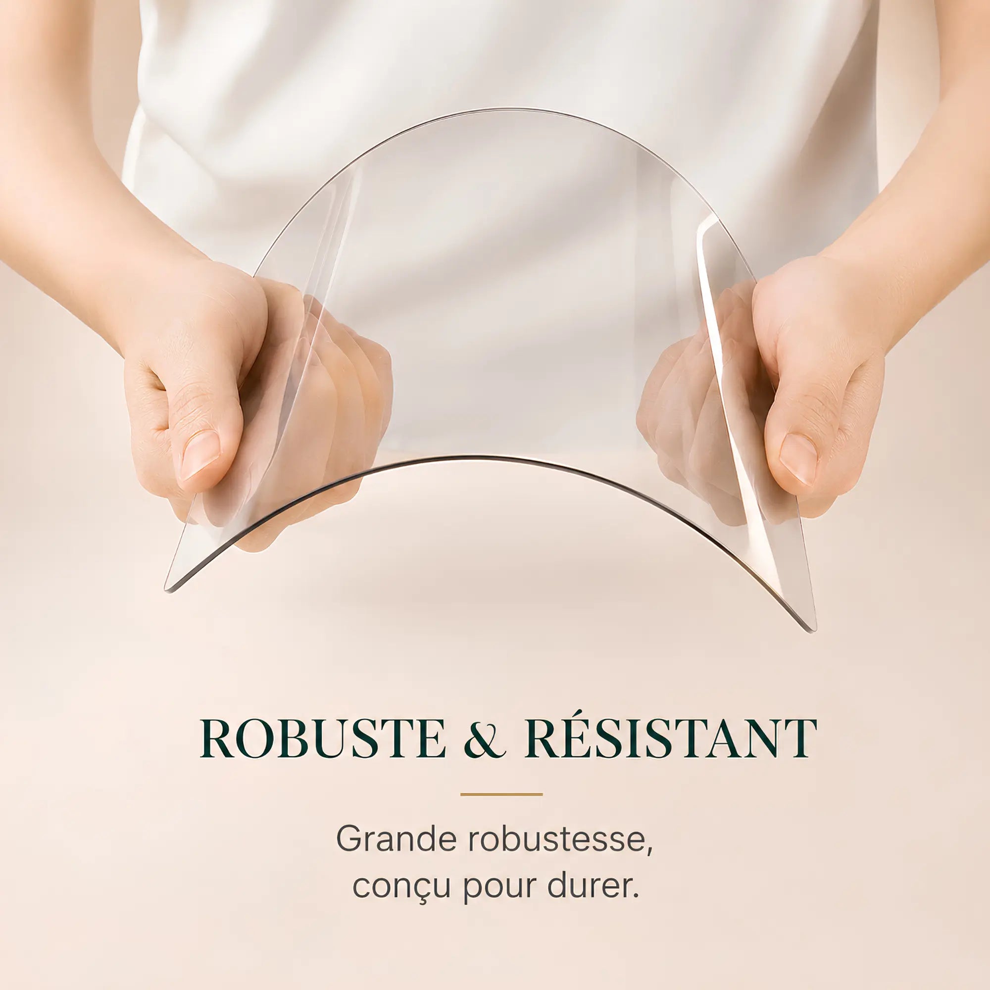 Chevalet de table avec écran transparent