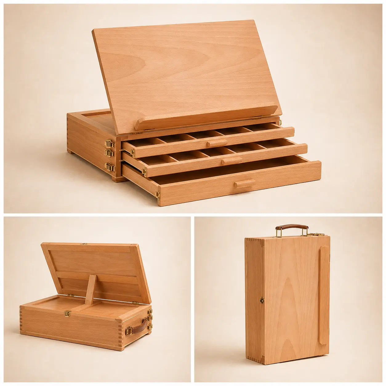 Chevalet de table avec tiroirs 