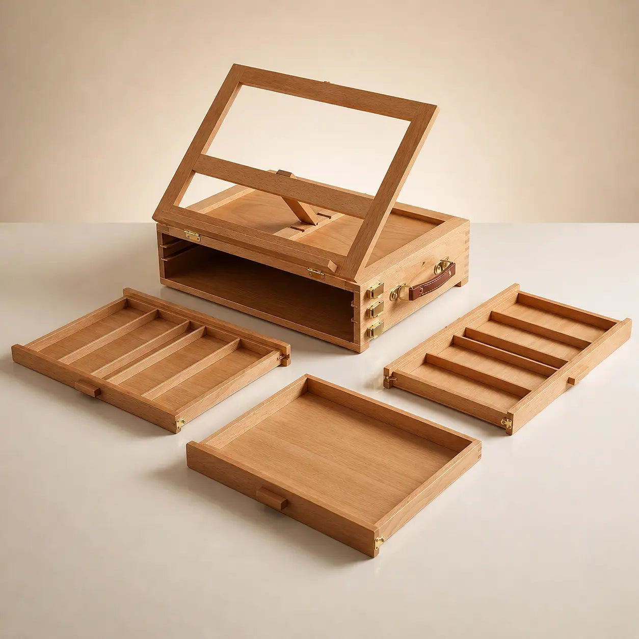 Chevalet de table avec tiroirs 