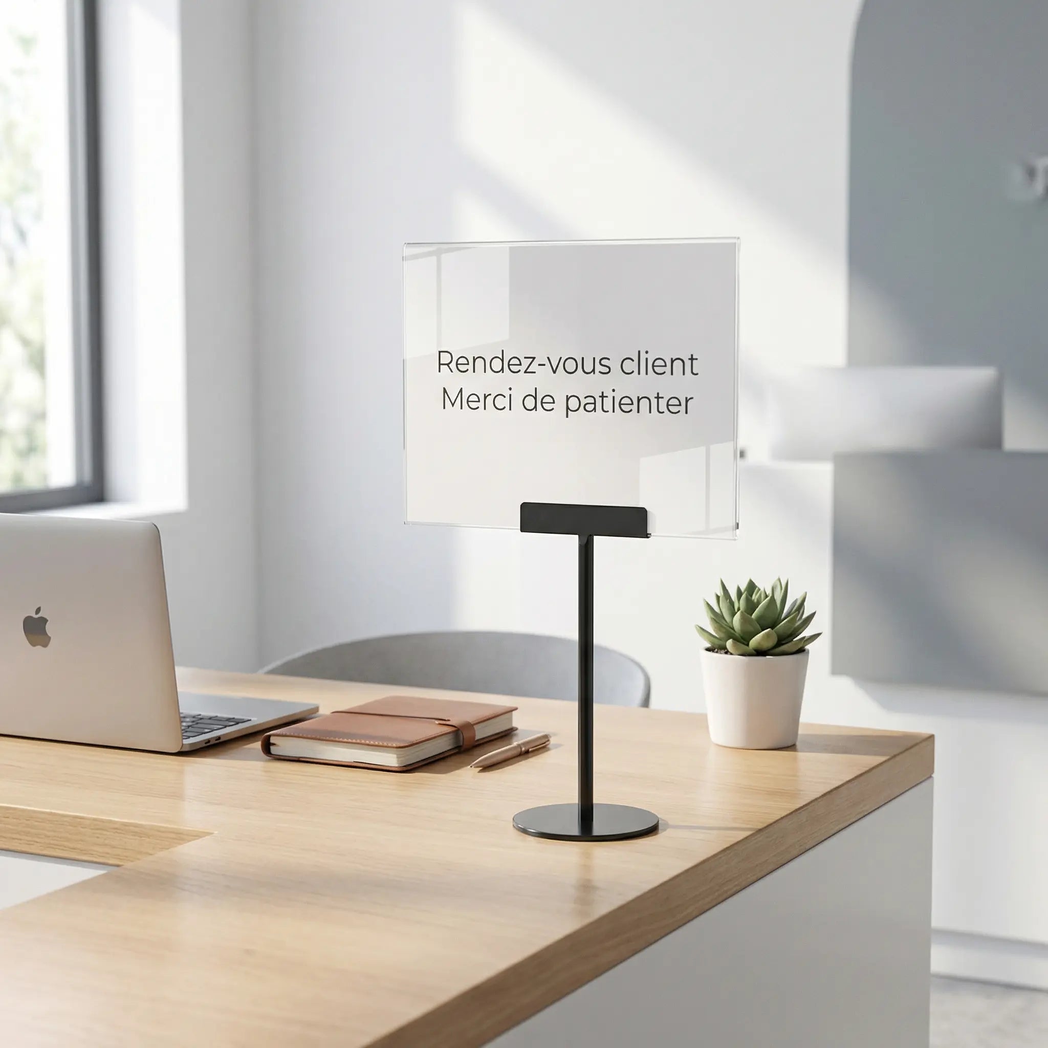 Chevalet de table d’exposition