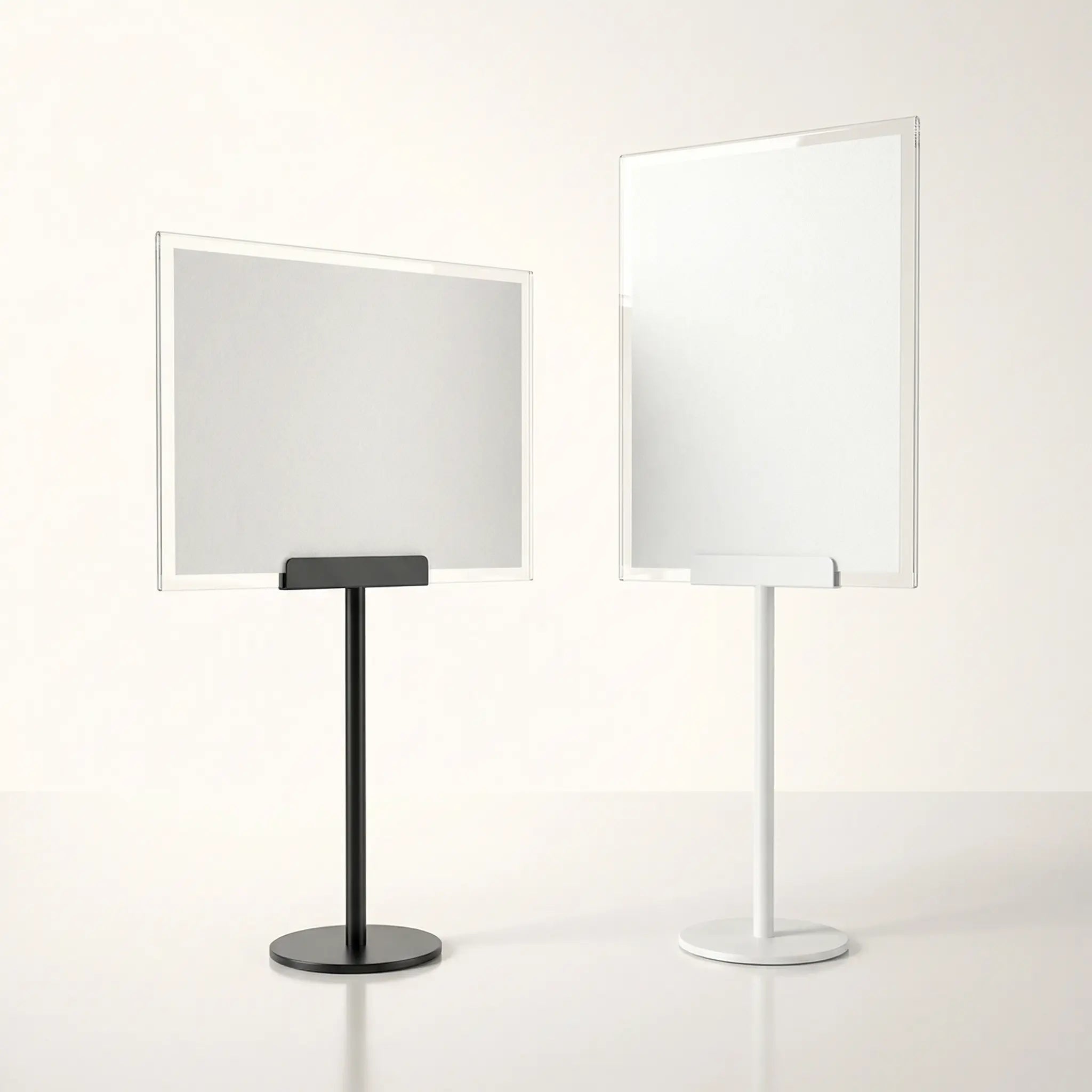 Chevalet de table d’exposition