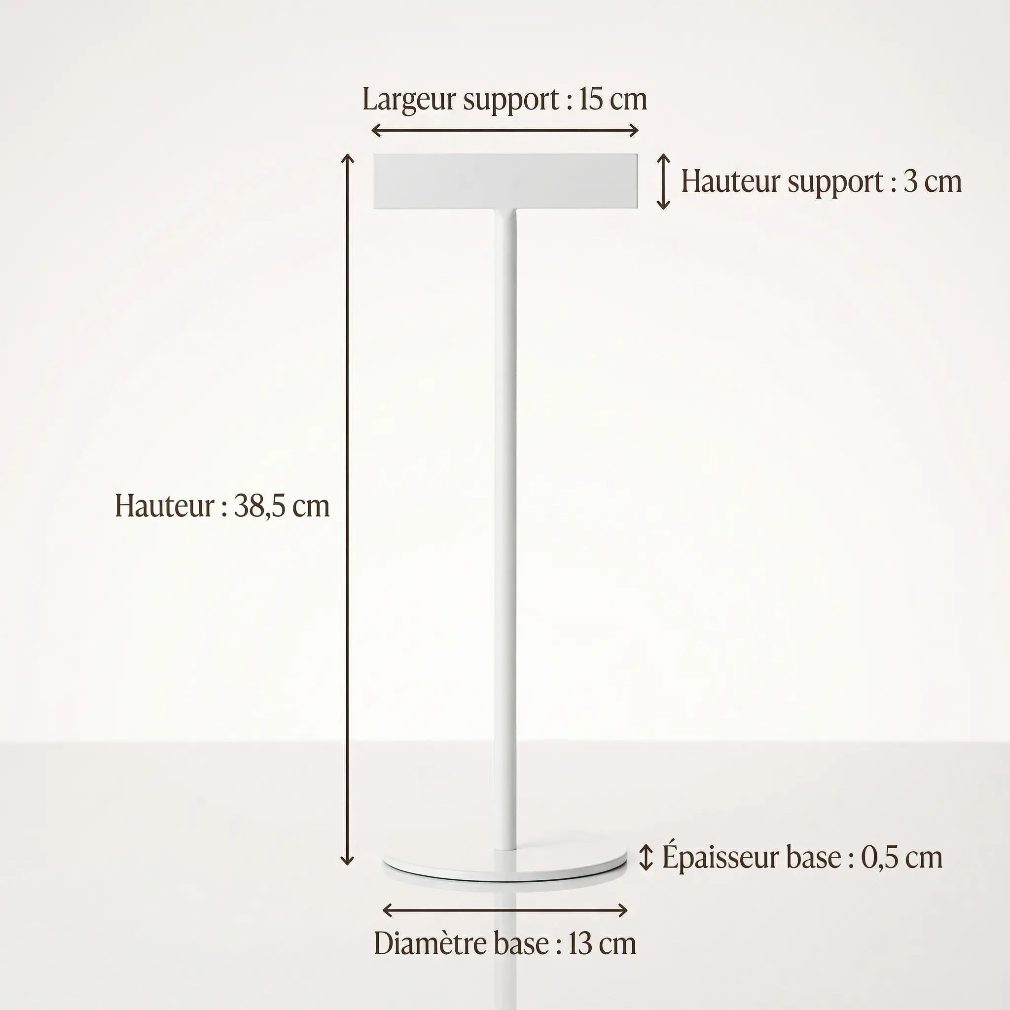 Chevalet de table d’exposition