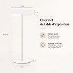 Chevalet de table d’exposition