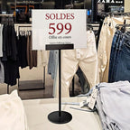 Chevalet de table d’exposition