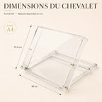 Chevalet de table en acrylique 