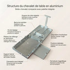 Chevalet de table en aluminium 