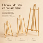 Chevalet de table en bois de hêtre 