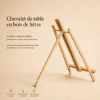 Chevalet de table en bois de hêtre 