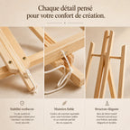 Chevalet de table en bois de hêtre 