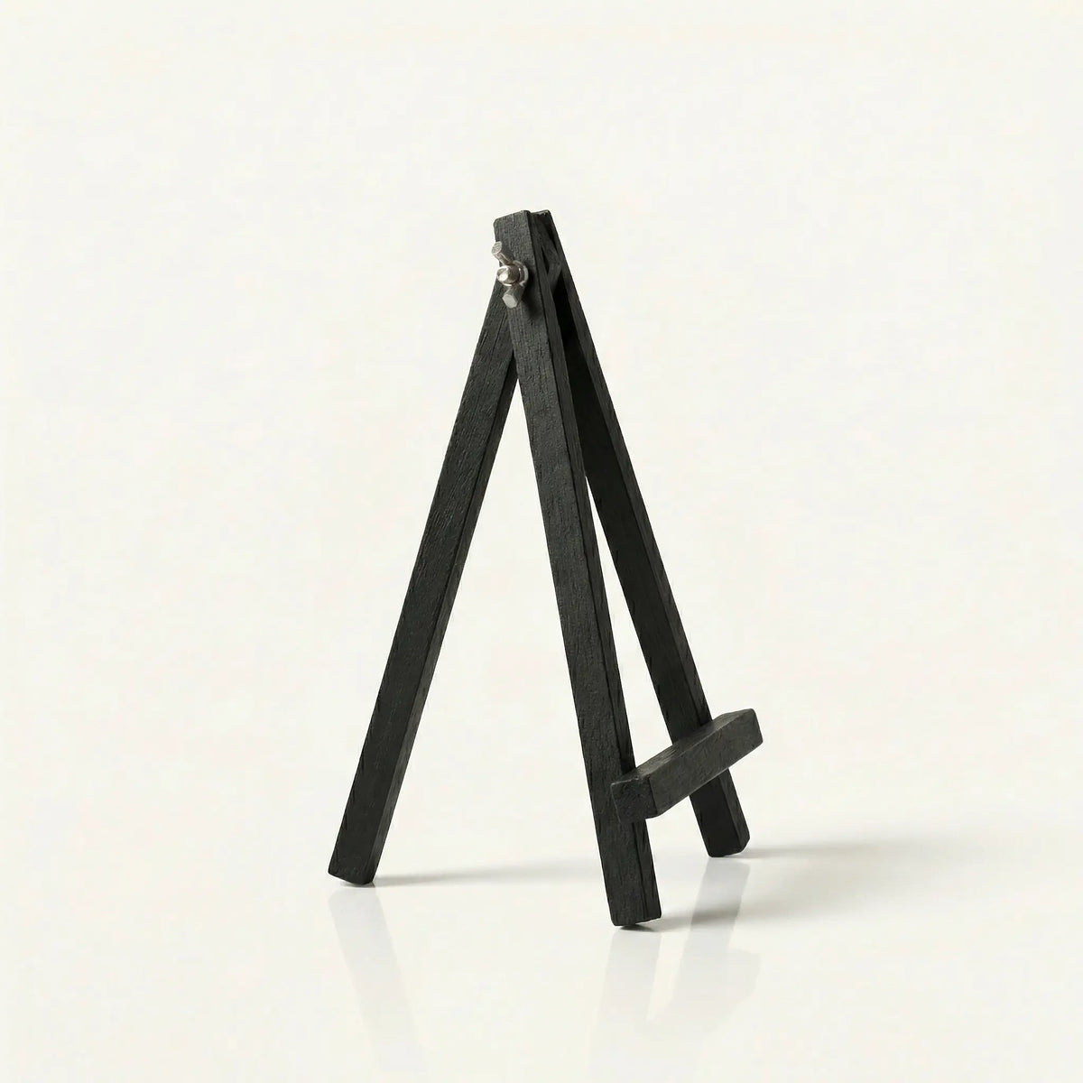 Chevalet de table en bois noir 