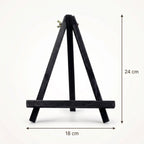 Chevalet de table en bois noir