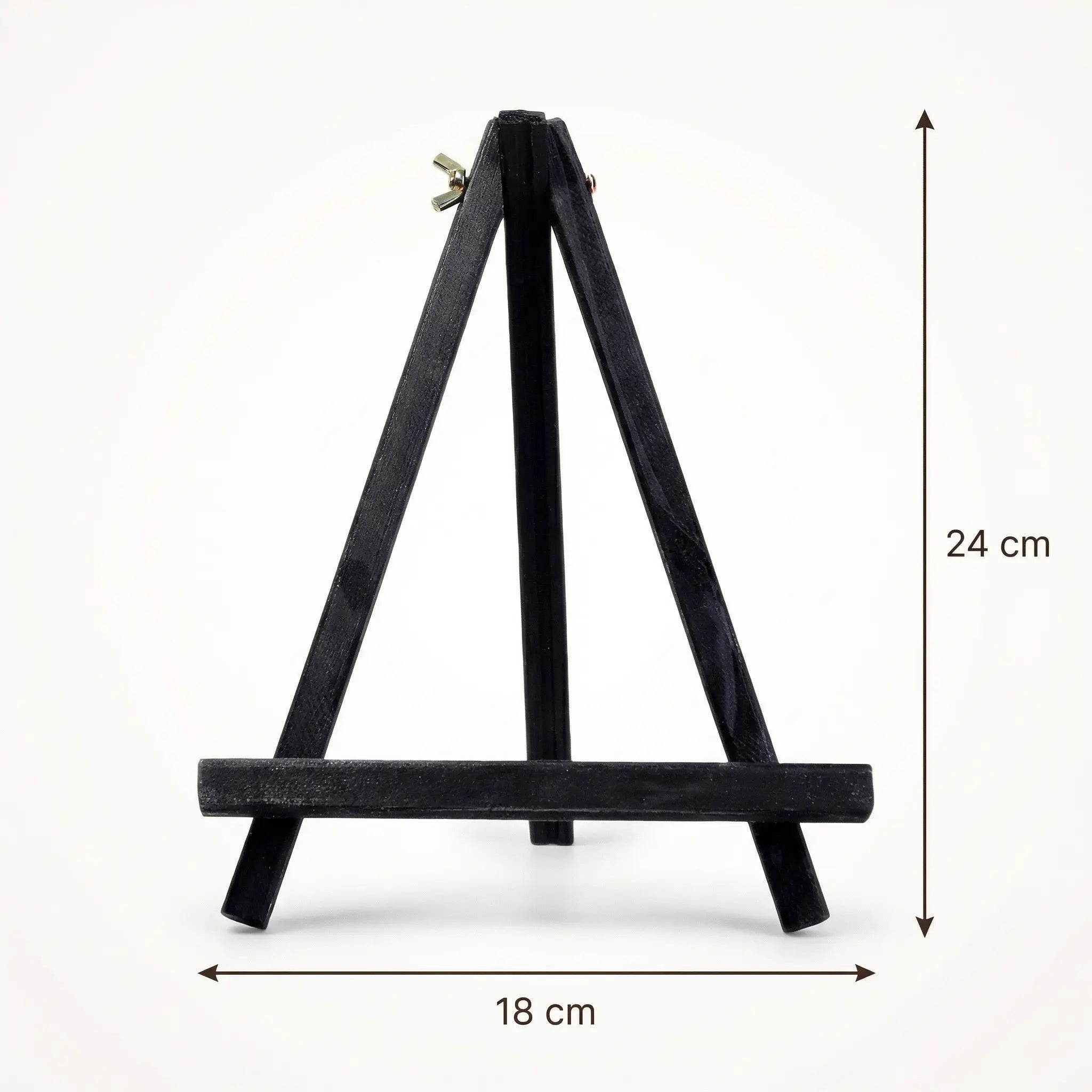 Chevalet de table en bois noir