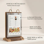 Chevalet de table menu restaurant