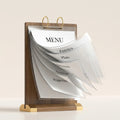 Chevalet de table menu restaurant 